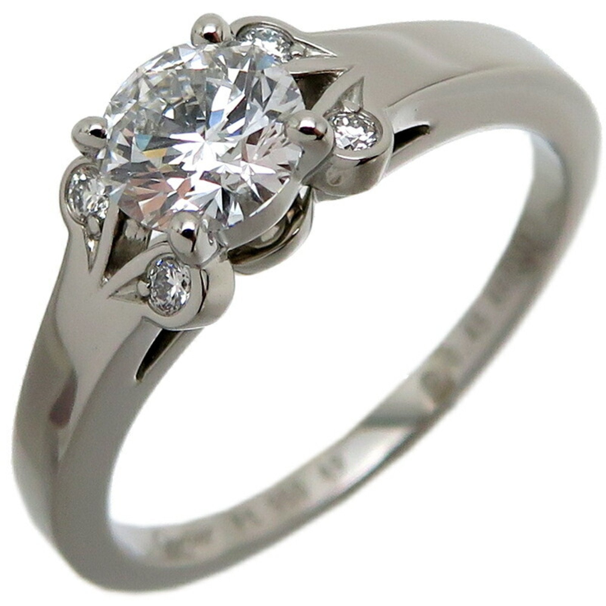 Cartier Ballerine Platinum 0.45ct Diamond of VVS2 clarity and E color Engagement ring with certificate