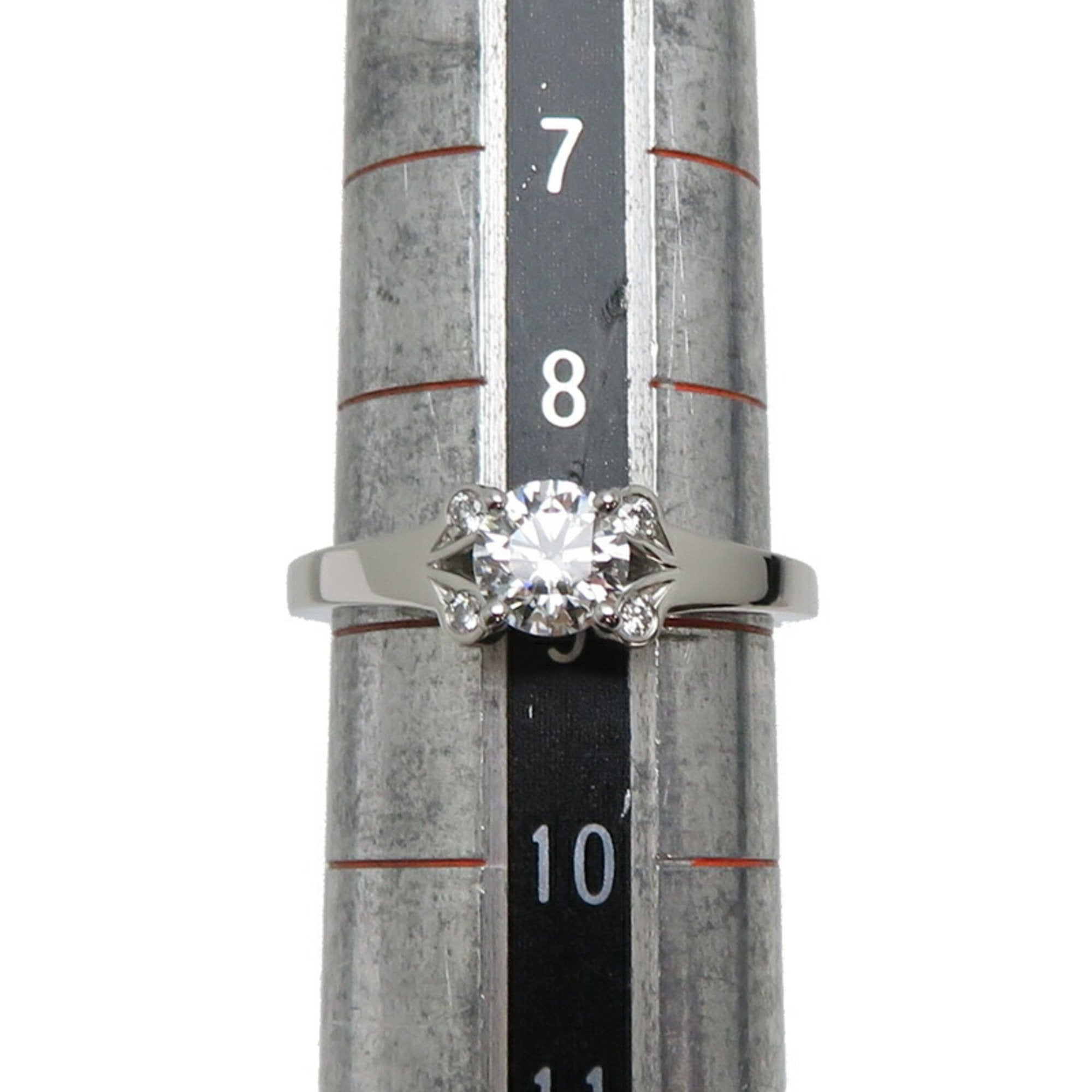 Cartier Ballerine Platinum 0.45ct Diamond of VVS2 clarity and E color Engagement ring with certificate