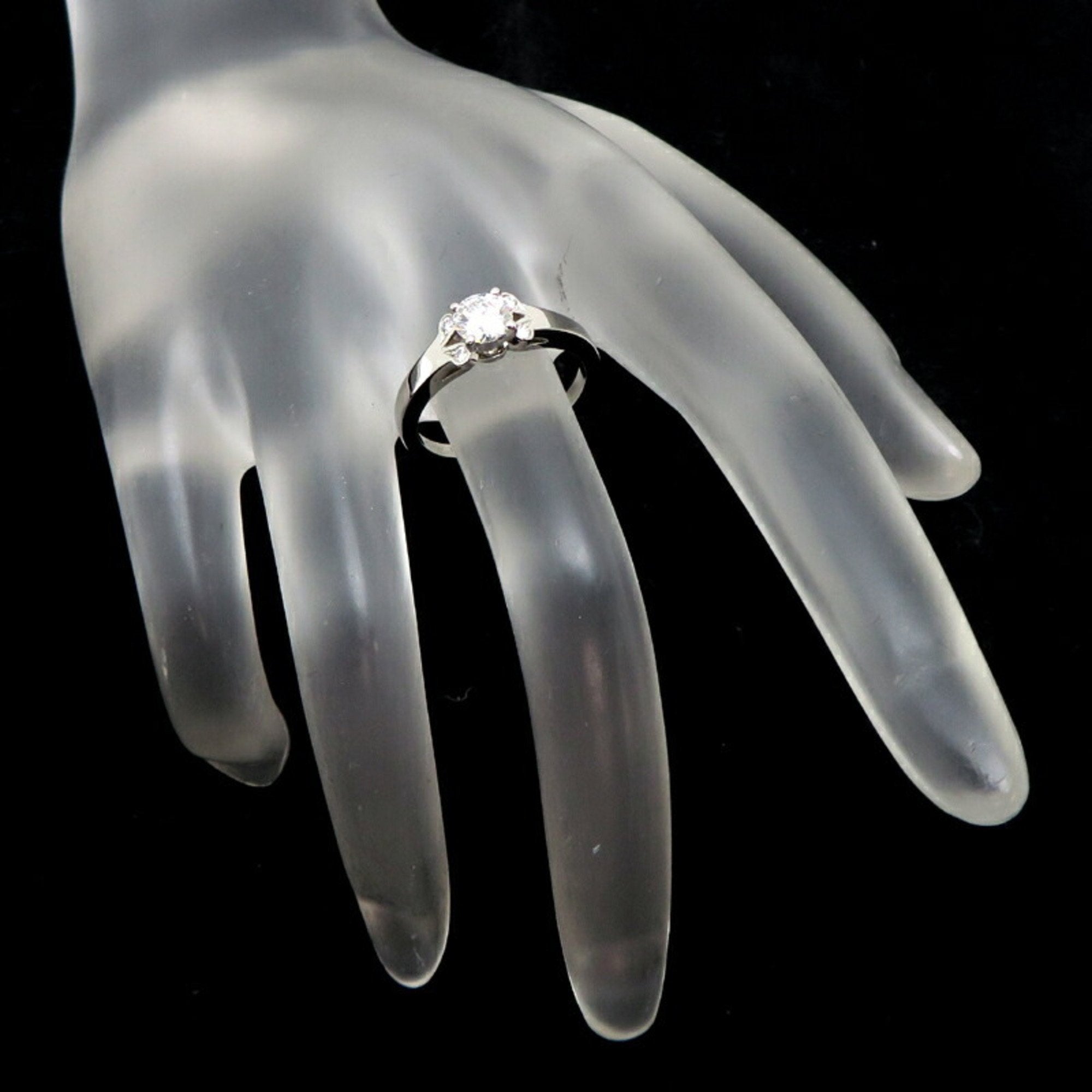 Cartier Ballerine Platinum 0.45ct Diamond of VVS2 clarity and E color Engagement ring with certificate