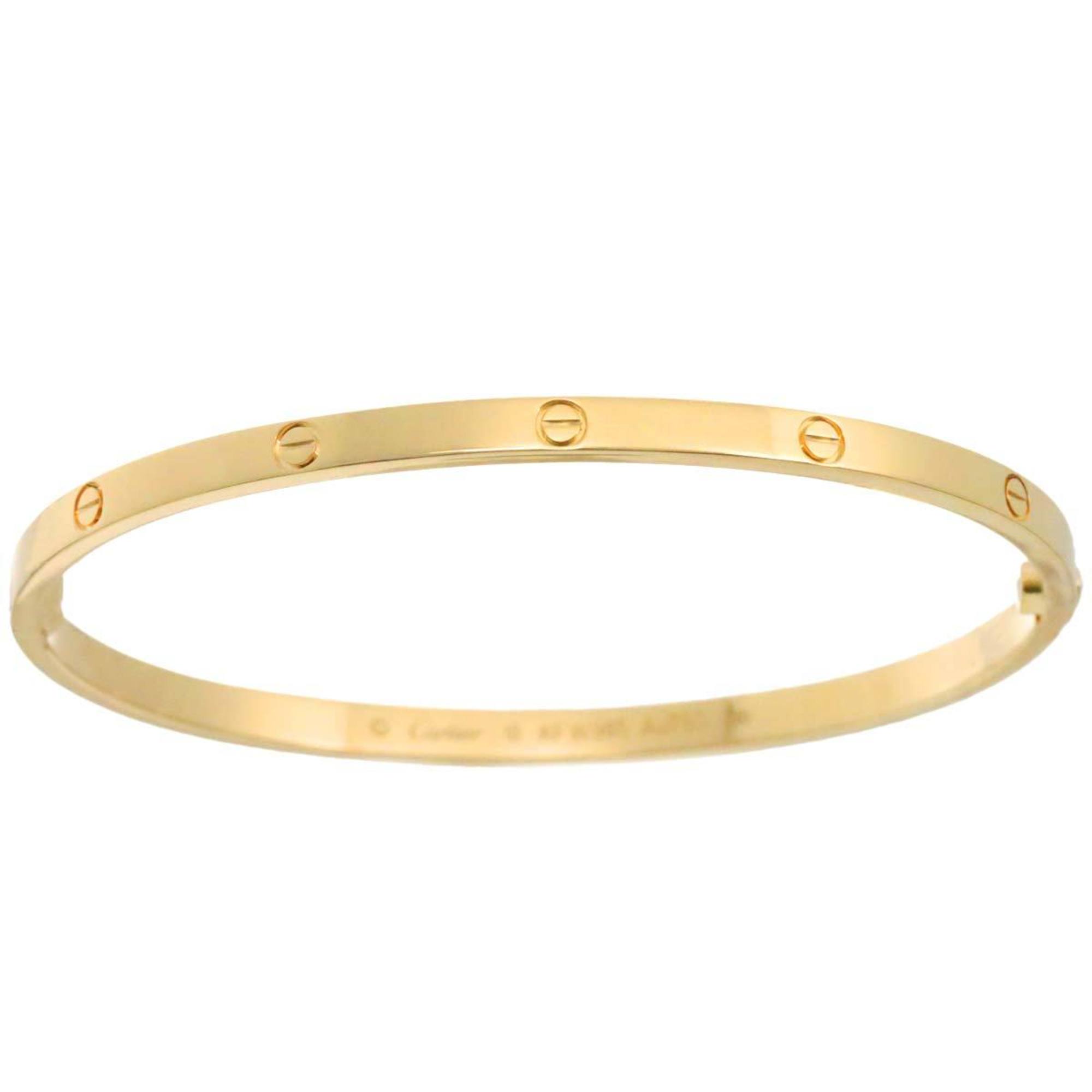 Pre-owned Cartier LOVE bracelet the medium model in 18K yellow gold with the box and receipt