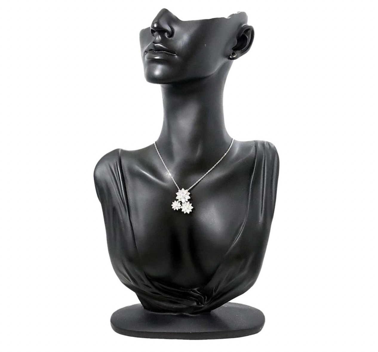 Pre-owned Lotus pendant from Van Cleef & Arpels with 3 flowers connected to the necklace chain