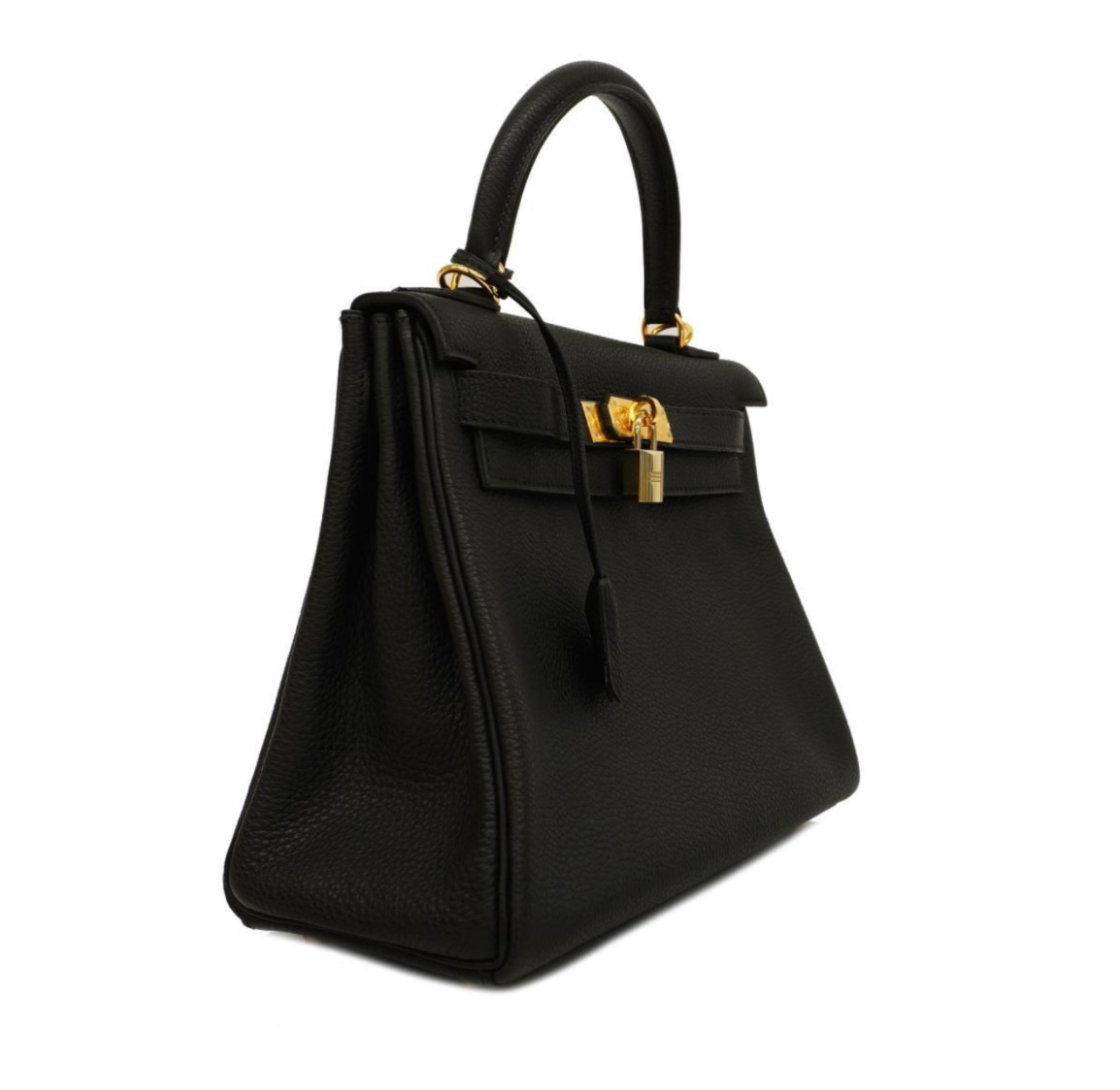 Hermes Kelly 28 Bolso de cuero Togo con un hardware de oro