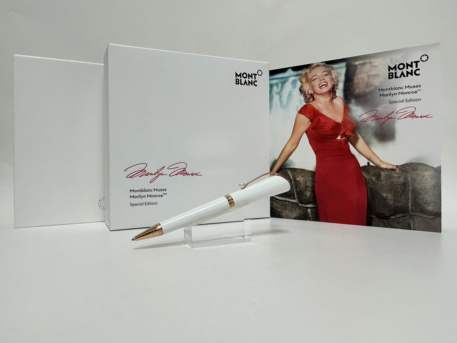 Full set Montblanc MUSES MARILYN MONROE SPECIAL EDITION PEARL ROLLERBALL