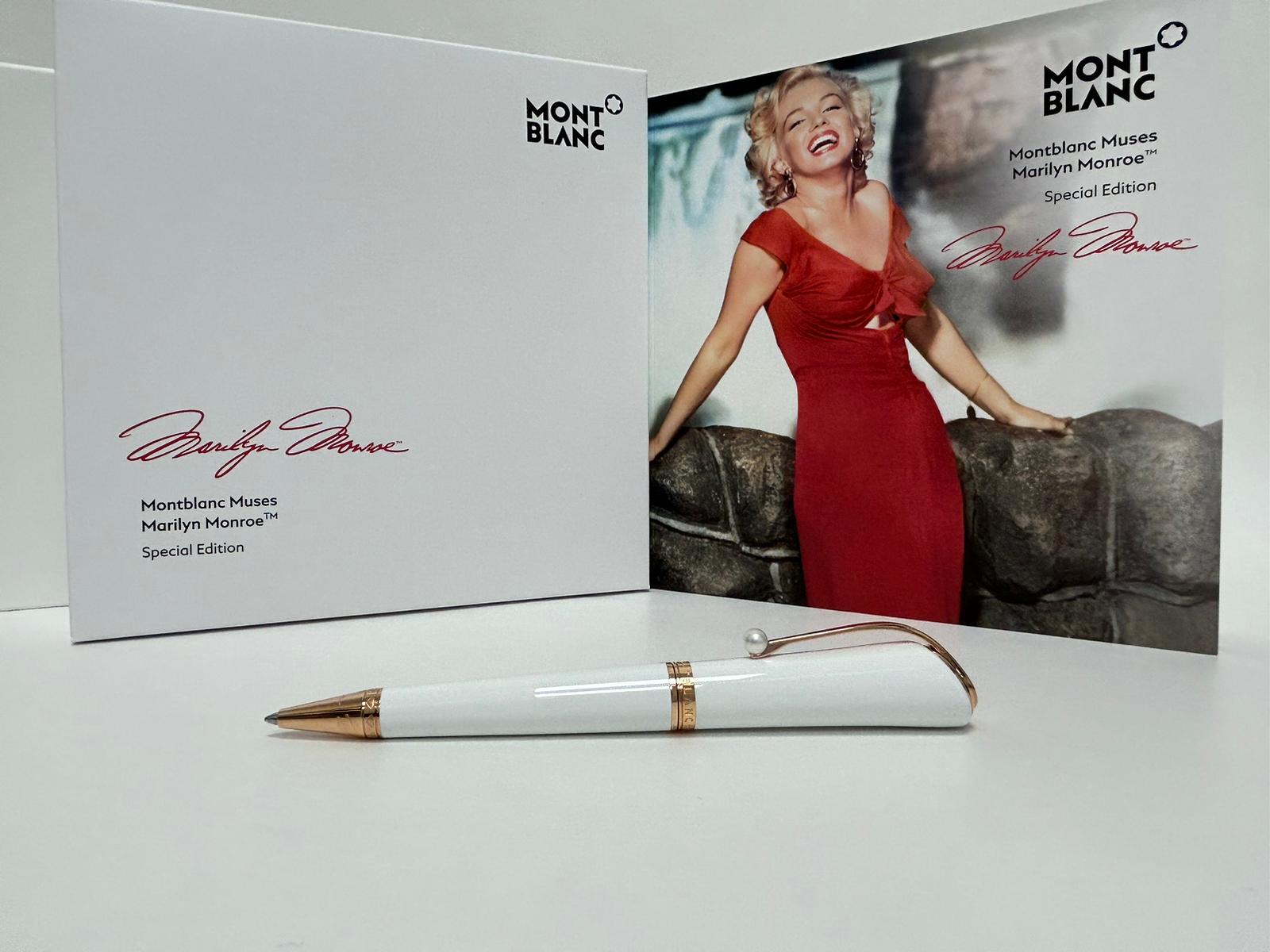 Full set Montblanc MUSES MARILYN MONROE SPECIAL EDITION PEARL ROLLERBALL