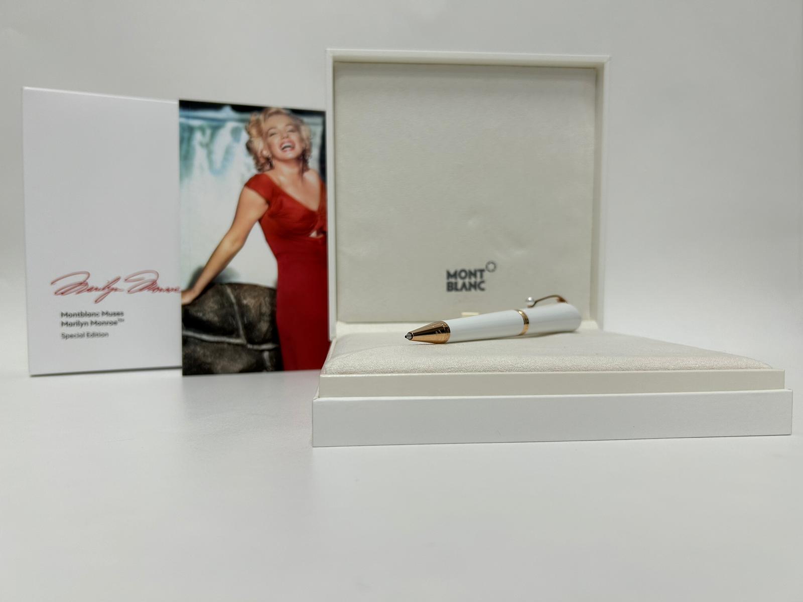 Full set Montblanc MUSES MARILYN MONROE SPECIAL EDITION PEARL ROLLERBALL