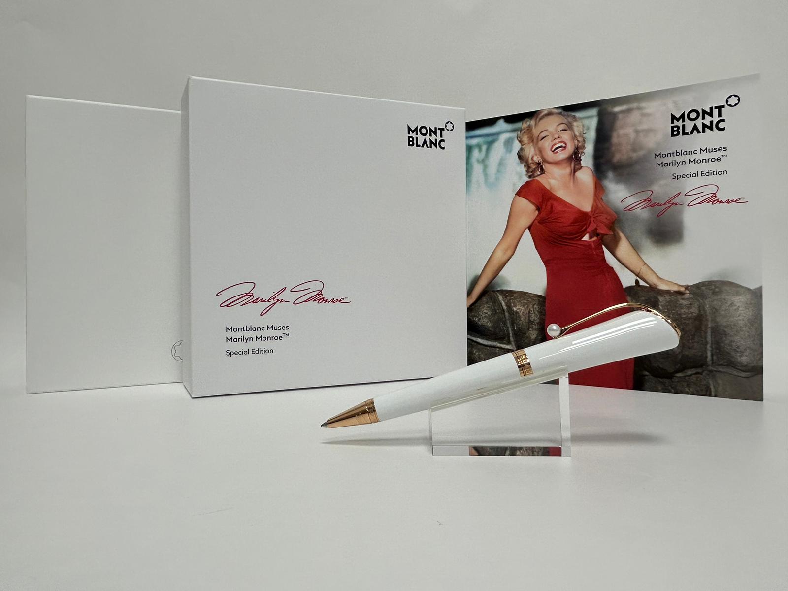 Full set Montblanc MUSES MARILYN MONROE SPECIAL EDITION PEARL ROLLERBALL