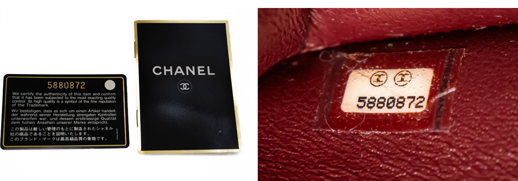 Vintage Chanel Full Flap Chain Shoulder Bag in full set - with the box, dust bag and authenticity card