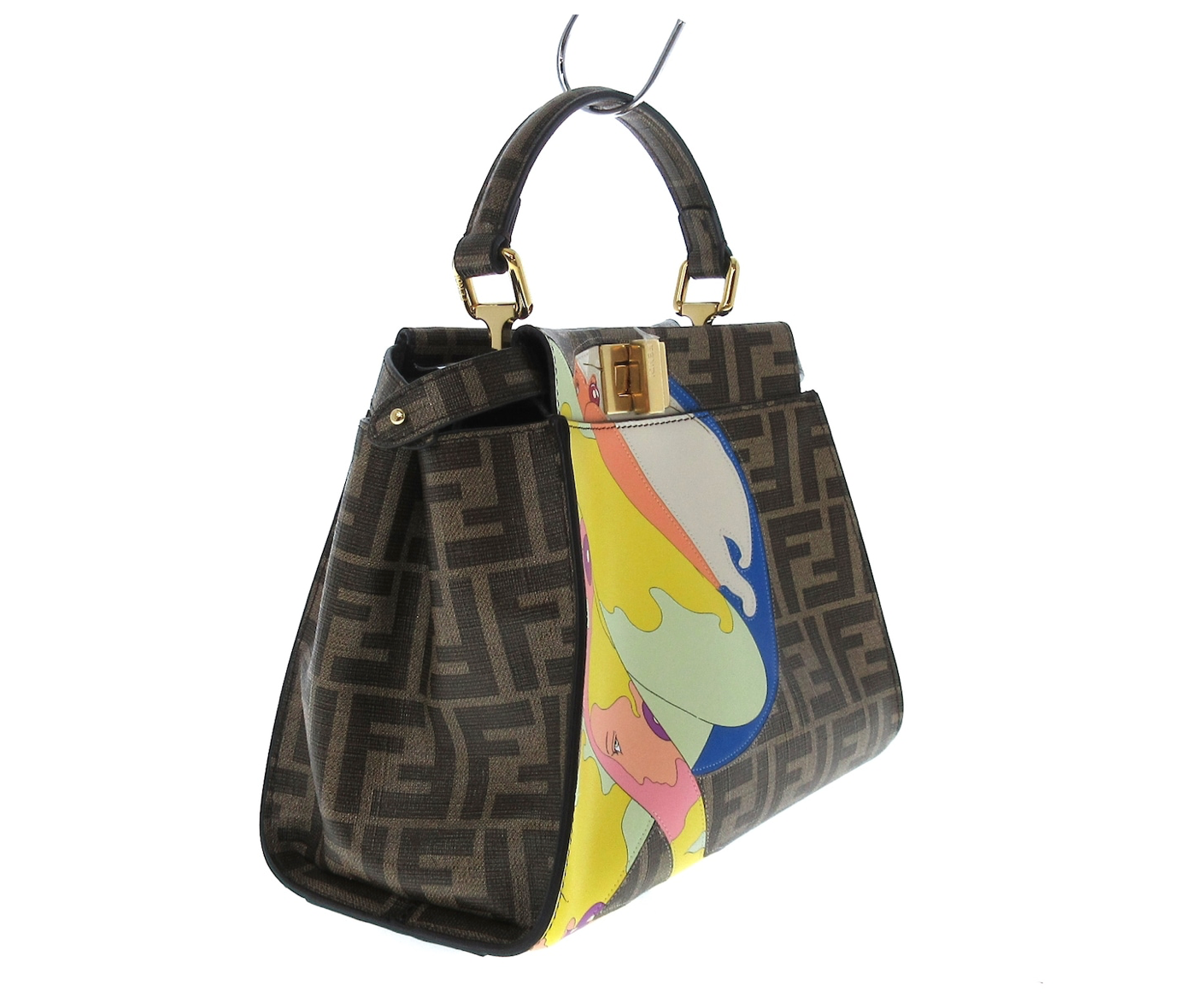 Fendi Peekaboo 2022 Bikini Girls collection handbag with a shoulder strap