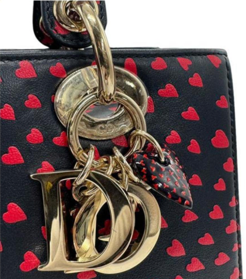 Pre-owned Limited edition 2021 Dior I Love Paris Medium Lady Dior handbag with a long strap