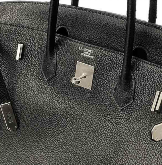 Pre-owned Hermès HSS Birkin 40 handbag made from black Vache Liegee leather in full set