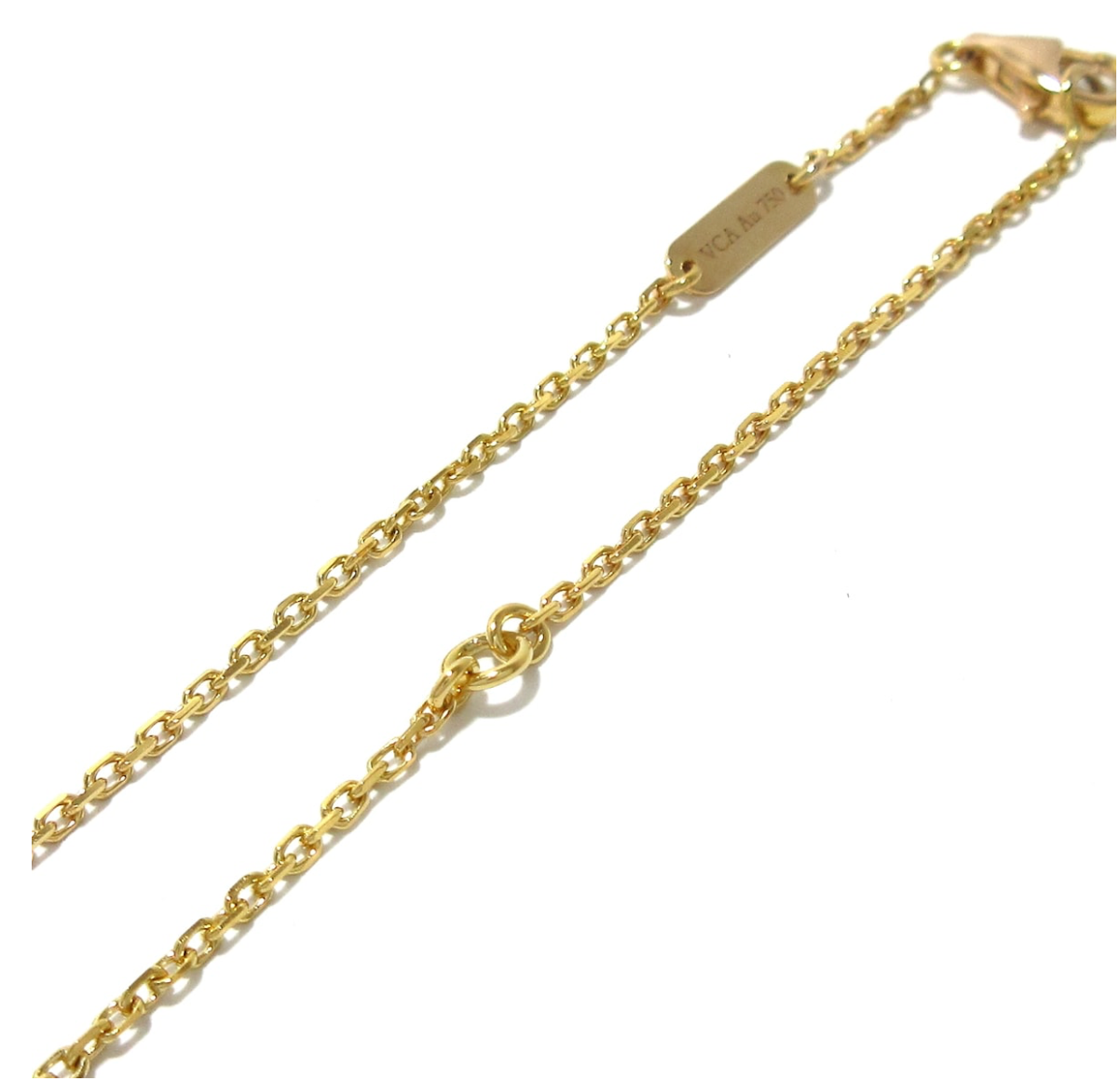 18k rose gold Van Cleef & Arpels Vintage Alhambra necklace