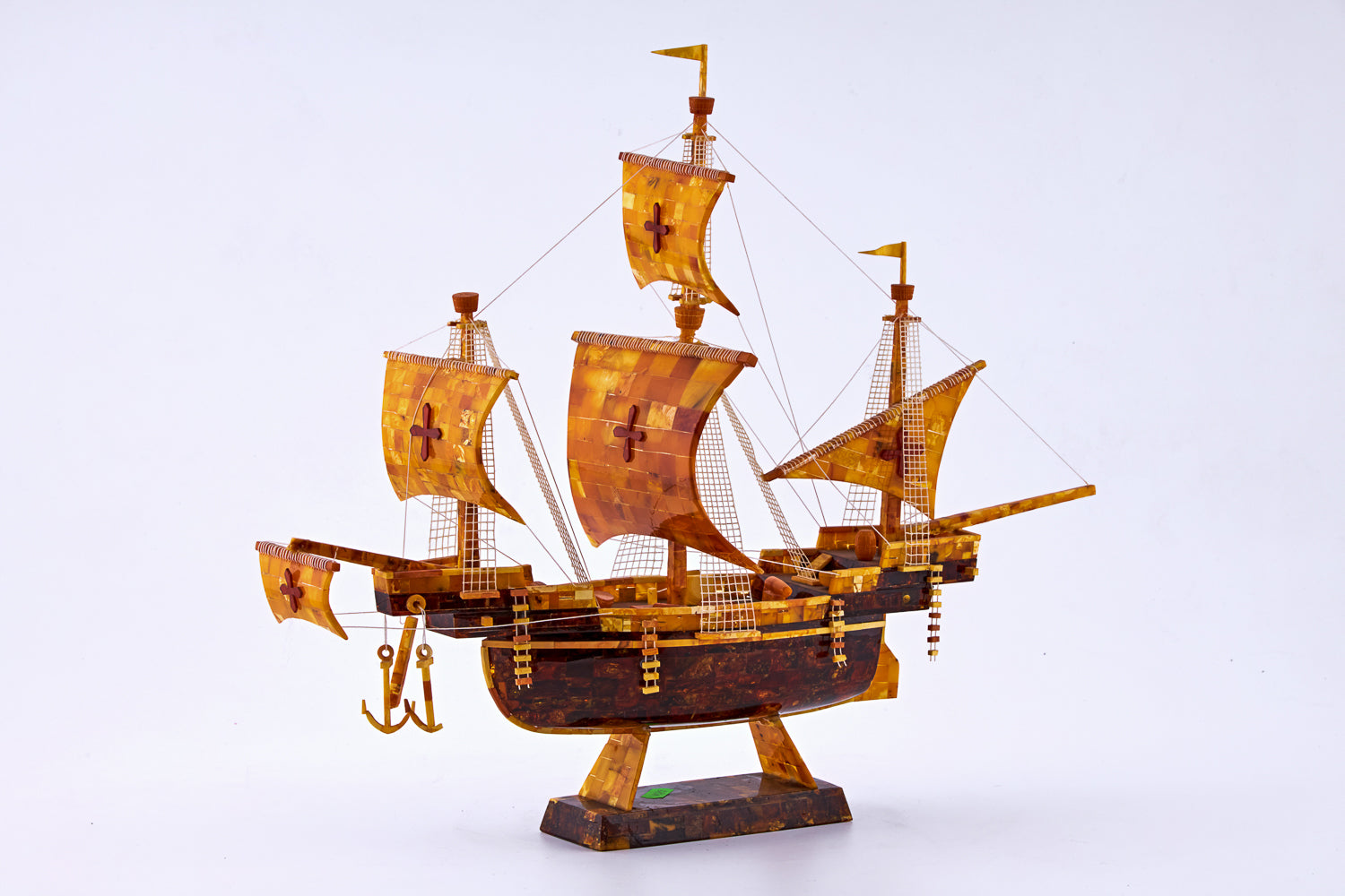 Hand-carved Spanish galleon