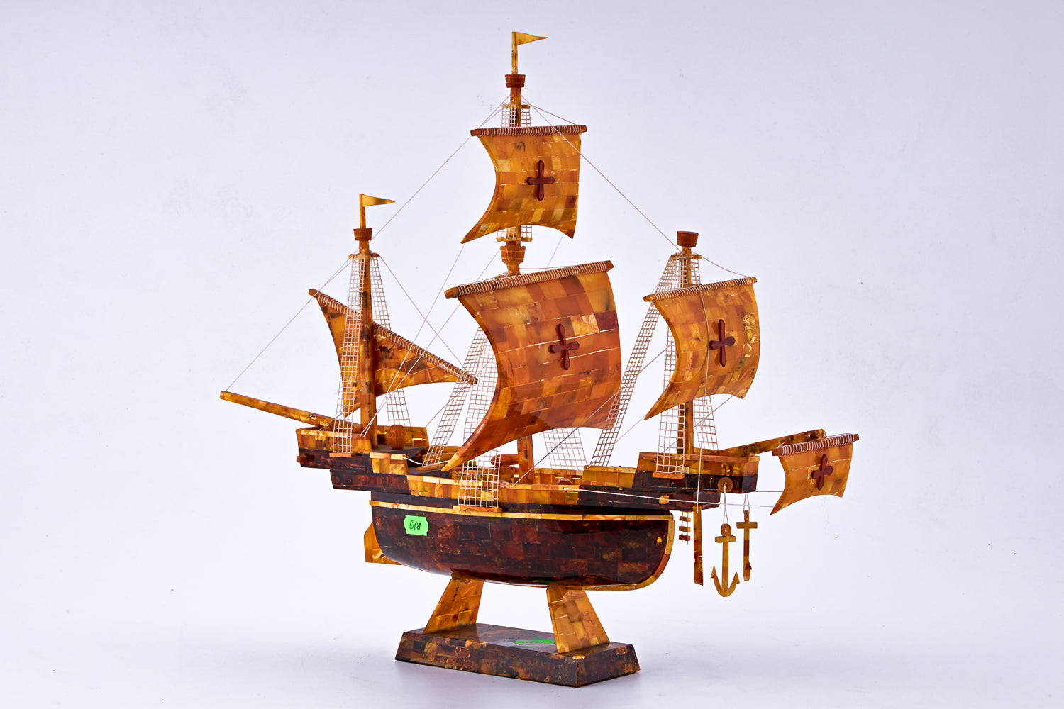 Hand-carved Spanish galleon