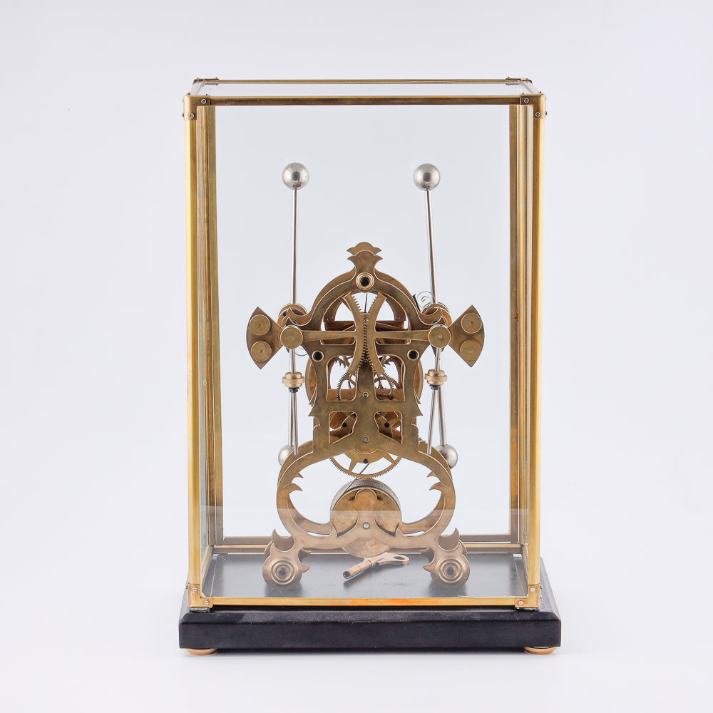 Reloj vintage de vidrio translúcido Fusee Skeleton