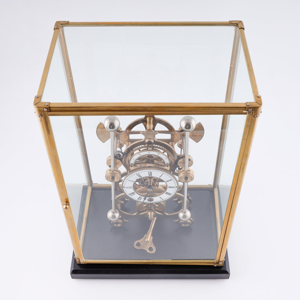 Reloj vintage de vidrio translúcido Fusee Skeleton