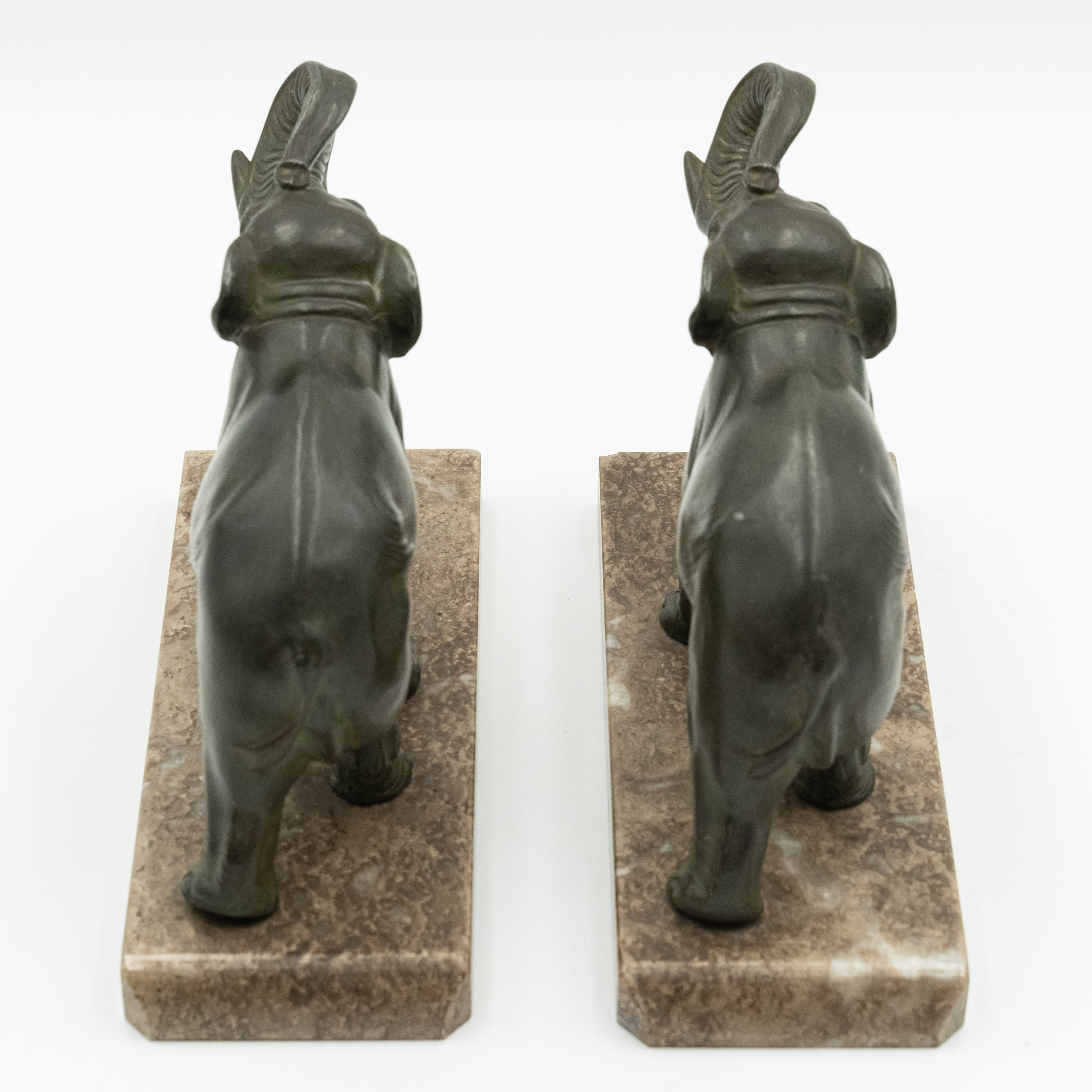 Set of two decorative elephants in Art Deco style