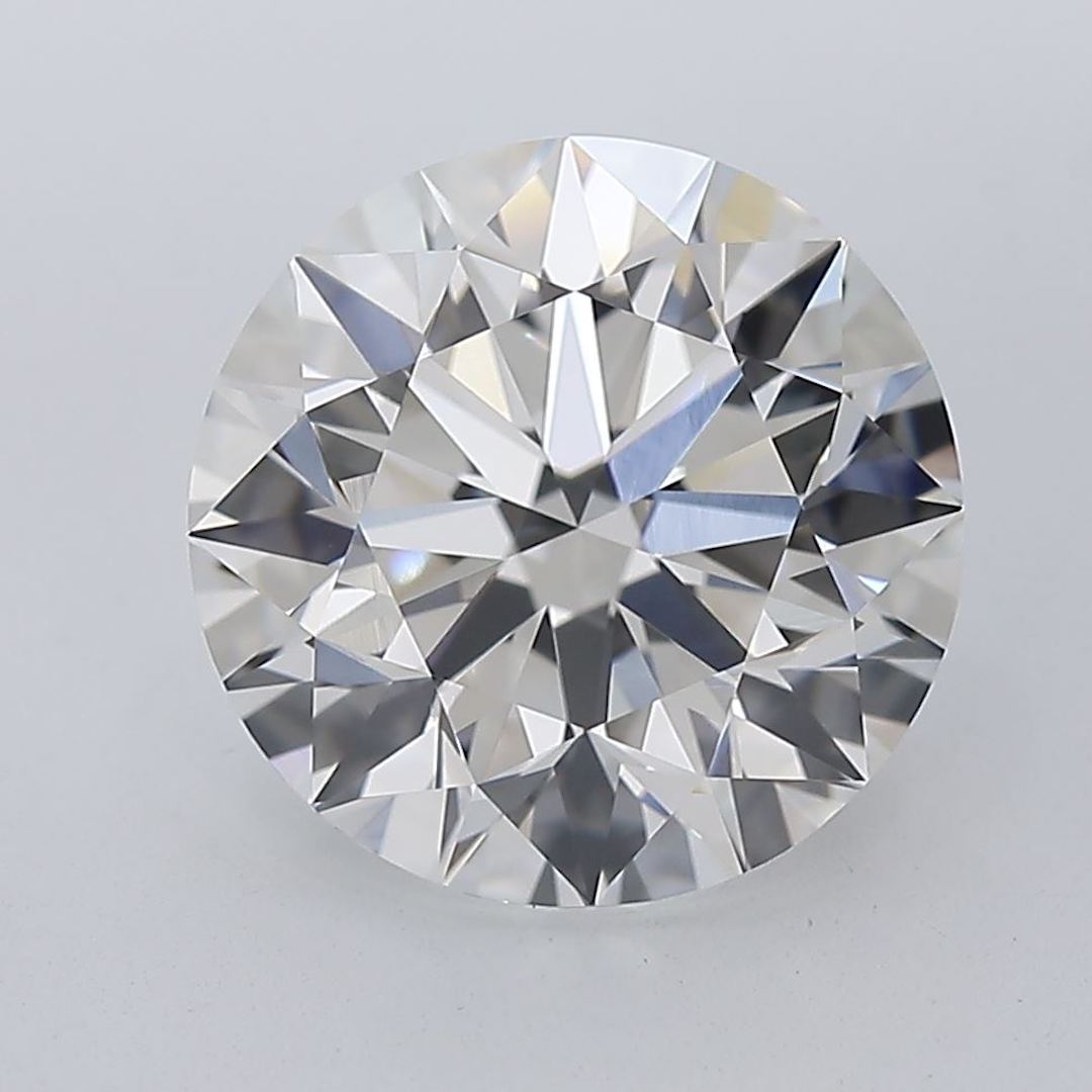 GIA certified 2,40 carats round brilliant cut loose diamond of IF clarity and D color