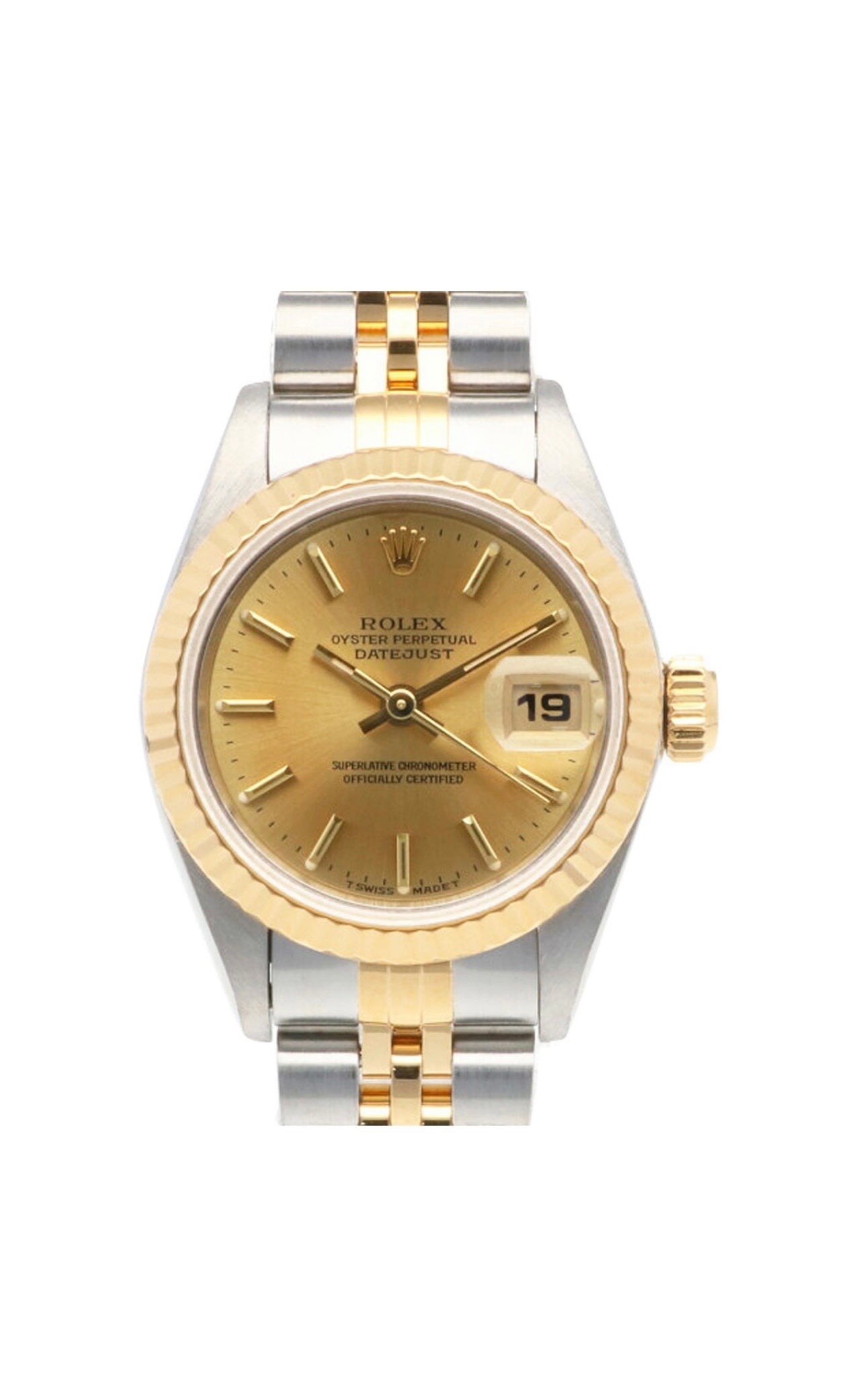 Full set Vintage Stainless steel & Yellow Gold Rolex Datejust with a jubilee bracelet