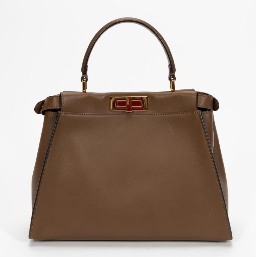 Brown Fendi Peekaboo Iconic medium size