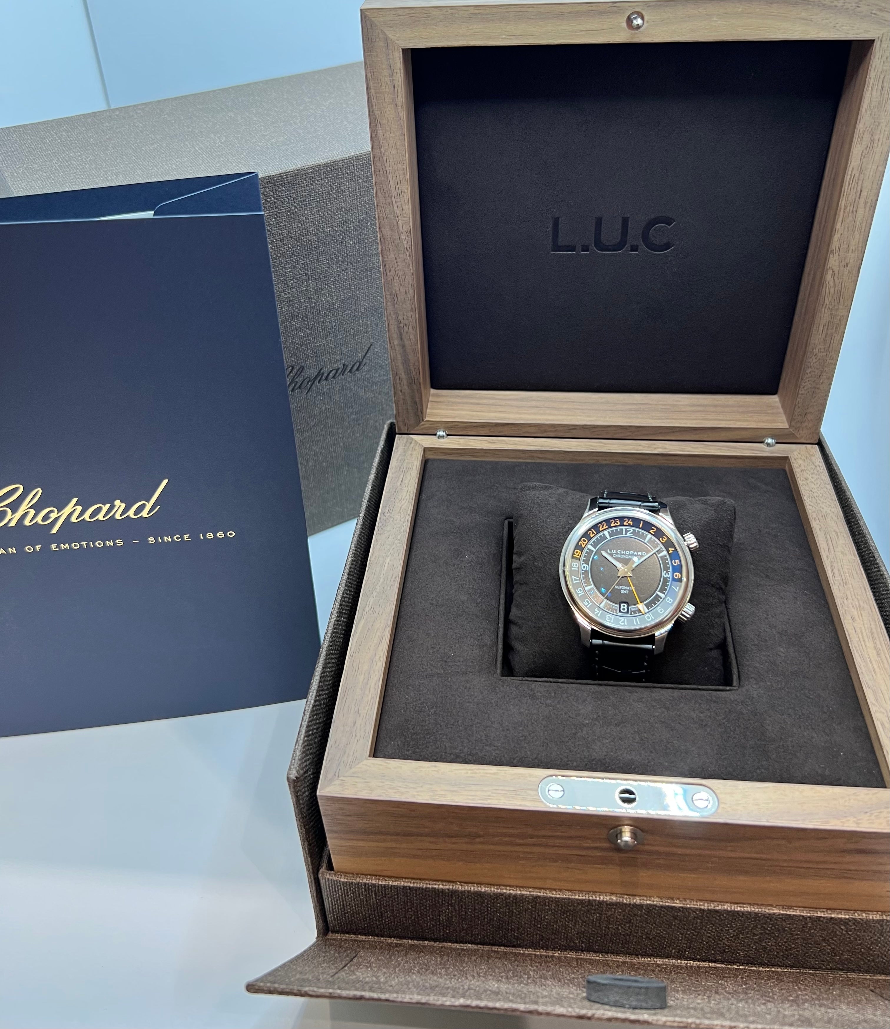 Full set men's CHOPARD L.U.C COMPLICATIONS GMT ONE 42mm Wristwatch