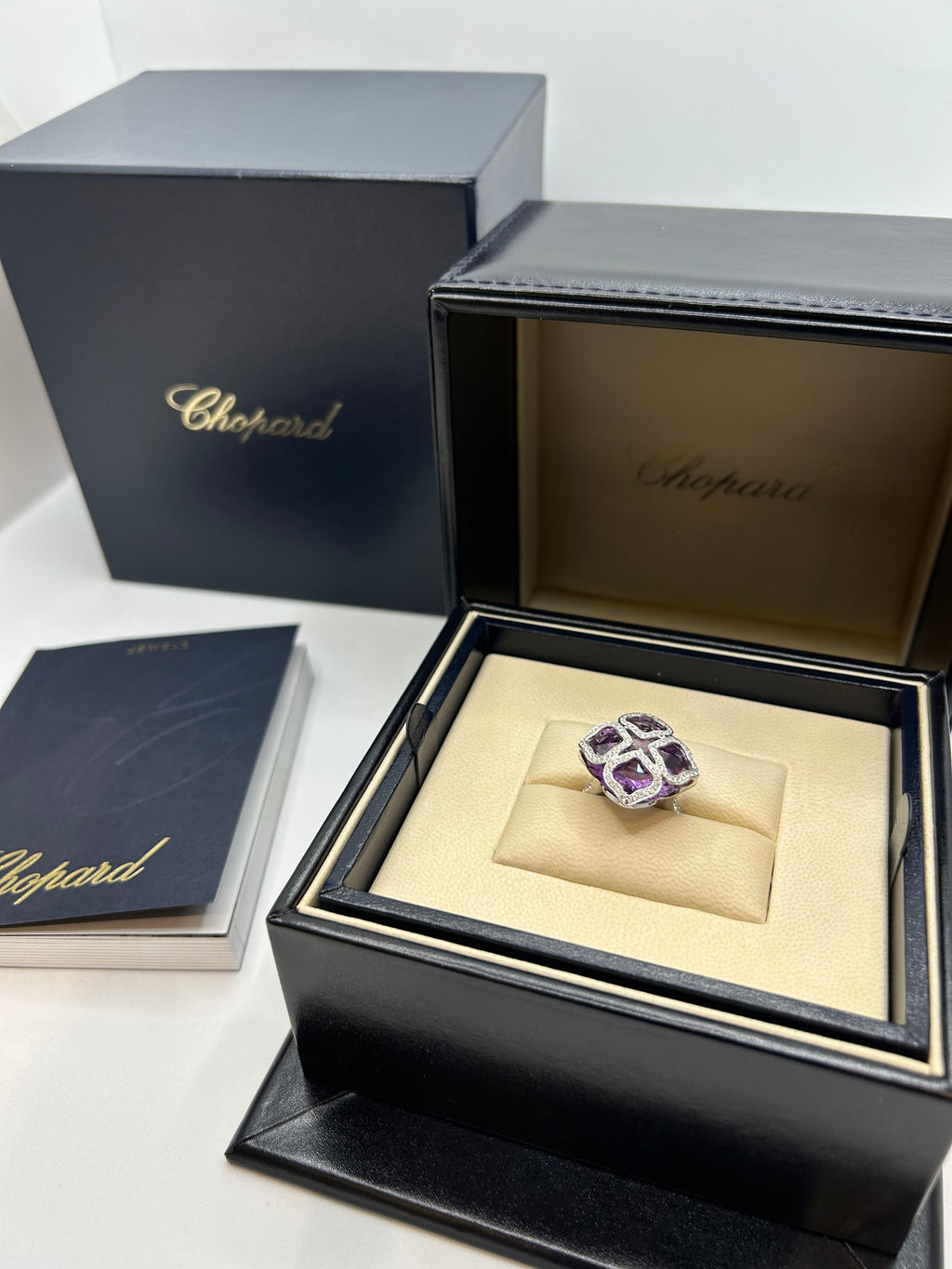 CHOPARD IMPERIALE COLLECTION WHITE GOLD RING WITH